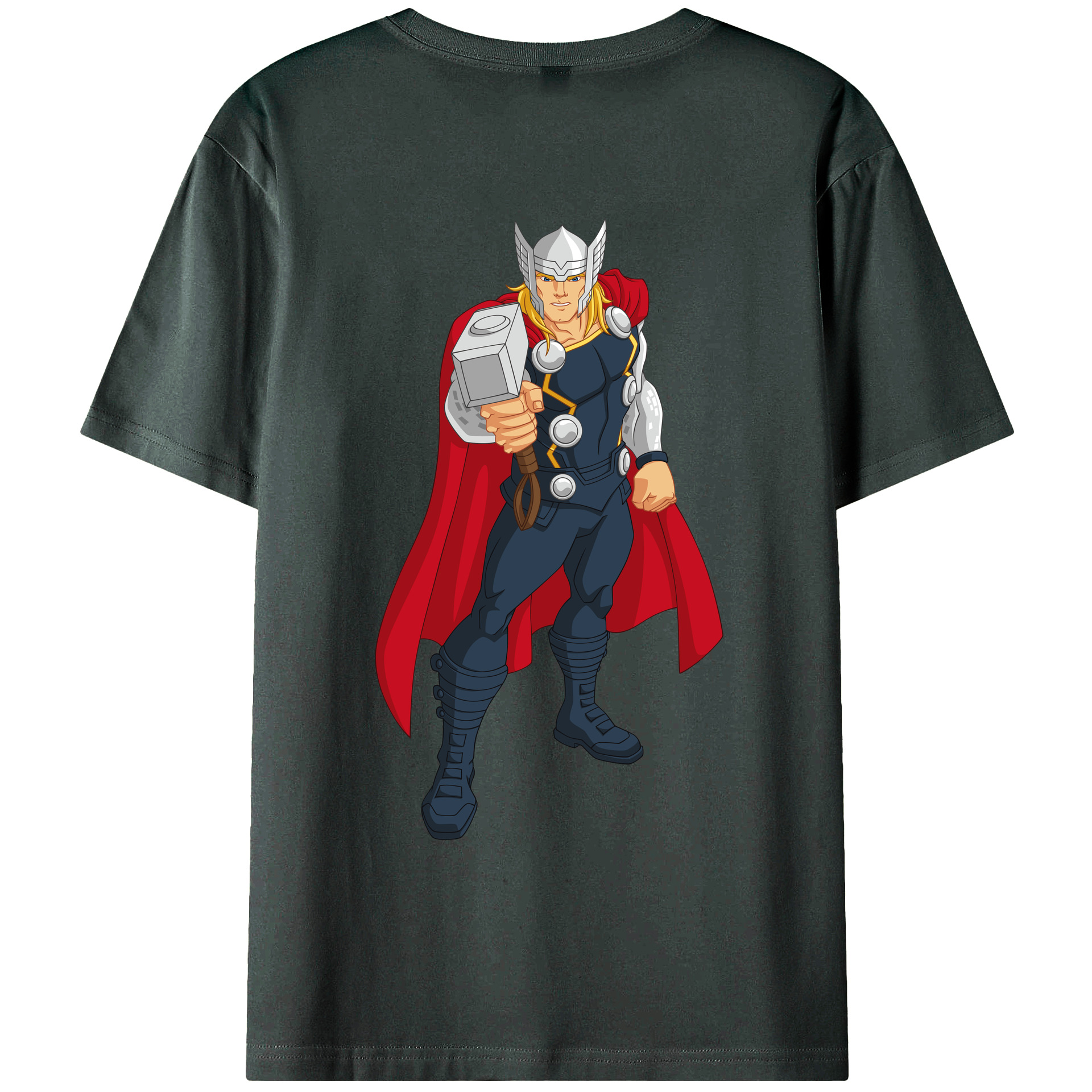 （画像用） アベンジャーズ The Avengers 綿100％ メンズ半袖Tシャツ（バックプリント） 通気性
